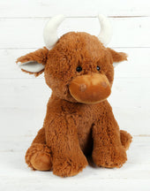 Load image into Gallery viewer, Jomanda Highland Cow Plush Baby Toy Large Stuffed Cow 30cm