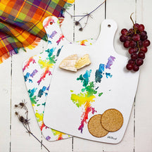 Load image into Gallery viewer, Sarah Leask Shetland Map Chopping Board