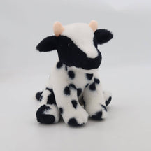 Load image into Gallery viewer, Black and White Dairy Cow Soft Toy Plush Mini (11cm)