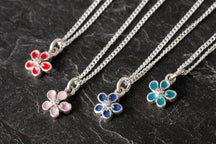 Load image into Gallery viewer, Mini Forget me Not Pendant