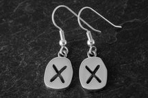Load image into Gallery viewer, Viking Rune Earrings