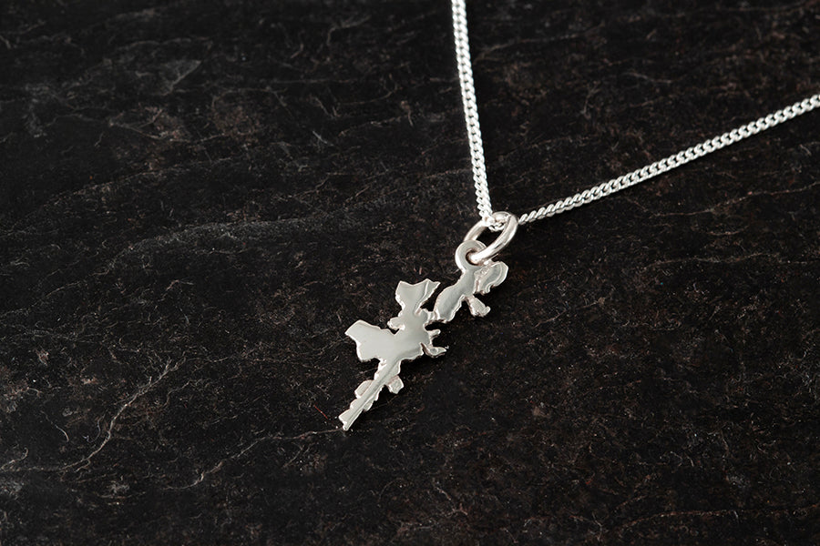 Shetland Map Small Pendant