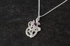 Scottish Thistle Pendant with Amethyst