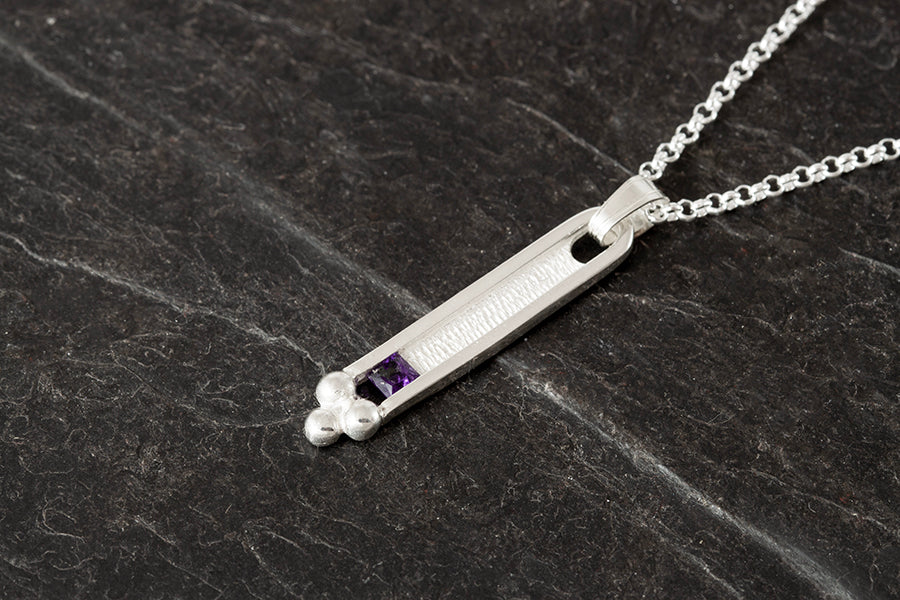 Glasgow Girls Pendant with Amethyst
