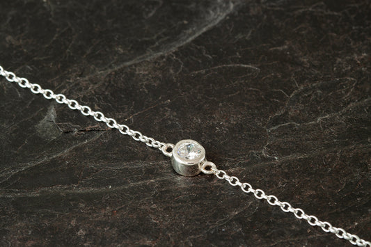 Silver Birthstone Bracelet