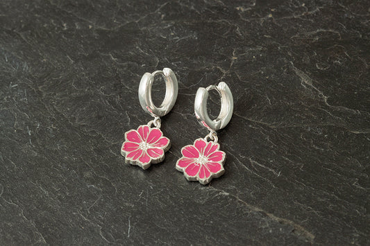 Cosmos Earrings - October Birthflower
