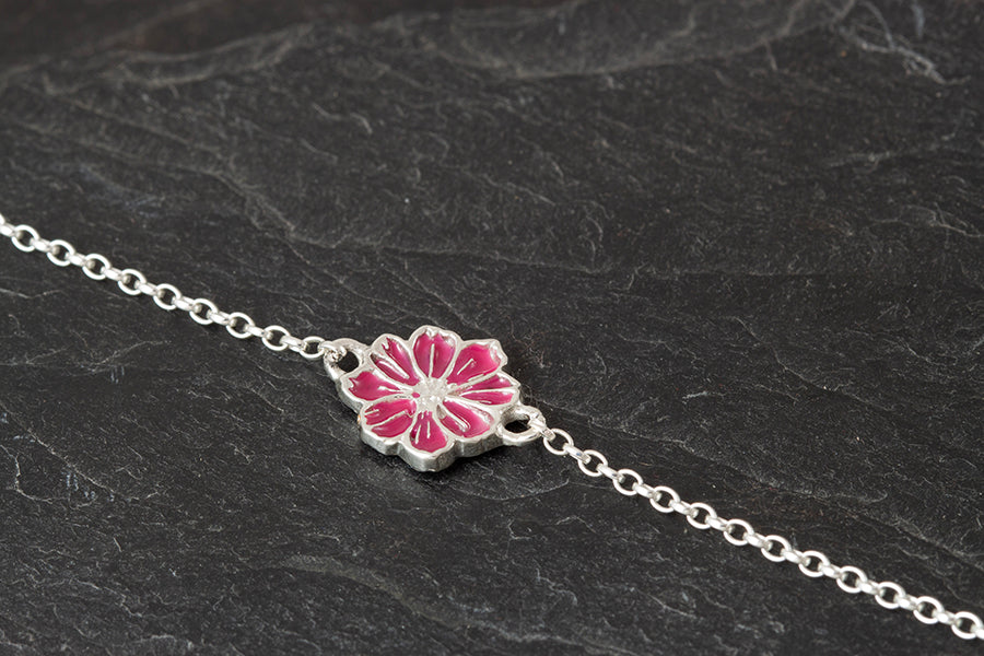 Mini Cosmos Bracelet - October Birthflower