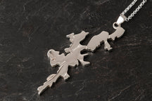 Load image into Gallery viewer, Shetland Map Large Pendant