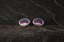 Load image into Gallery viewer, Foula oval mini studs