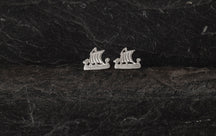 Load image into Gallery viewer, Viking Ship Earrings