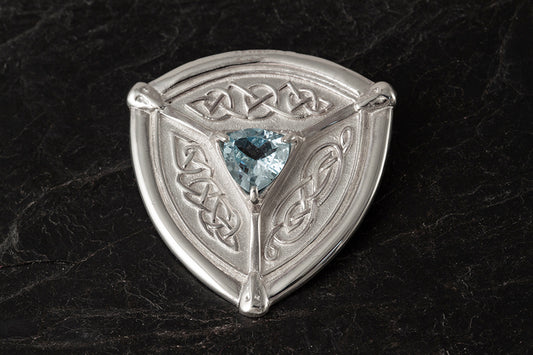 St Ninian's Isle Brooch set with Garnet
