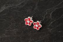 Load image into Gallery viewer, Forget me Not Enamelled Stud Earrings