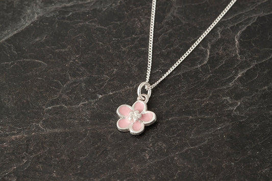 Forget me Not Enamelled Pendant