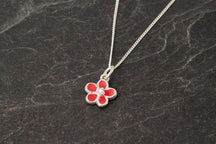 Load image into Gallery viewer, Forget me Not Enamelled Pendant