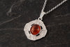 Celtic Cross Amber Pendant