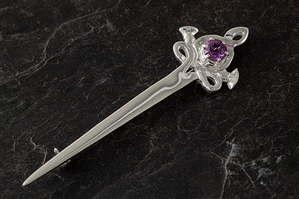 Celtic Thistle Kilt Pin