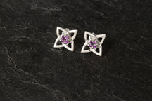 Load image into Gallery viewer, Celtic Amethyst Earrings