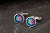 Mirrie Dancers small Round Cufflinks