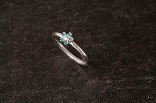 Forget me Not Set of 3 Stacking Rings