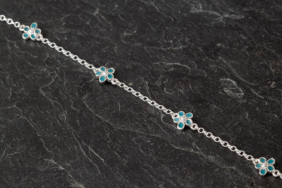 Forget Me Not Five-Piece Peerie Necklet