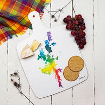 Load image into Gallery viewer, Sarah Leask Shetland Map Chopping Board