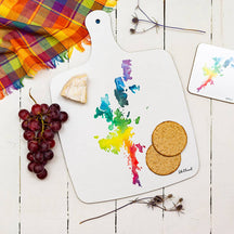 Load image into Gallery viewer, Sarah Leask Shetland Map Chopping Board
