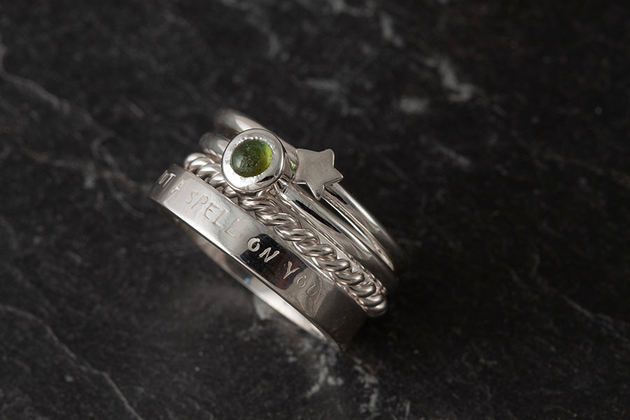 I Put a Spell on you Set of 4 Stacking Rings