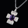 Celtic Cross Amethyst Pendant