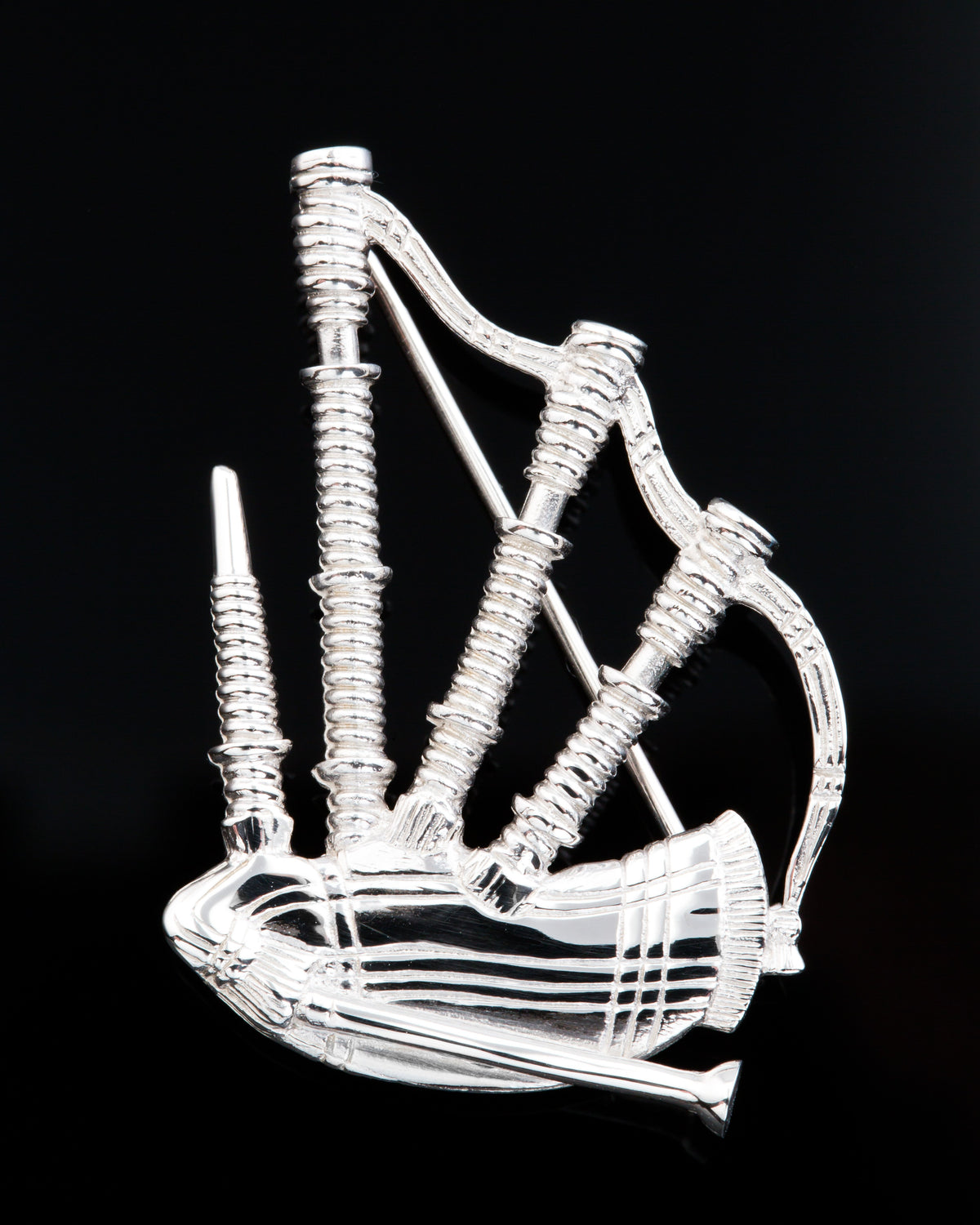 Bagpipes Brooch