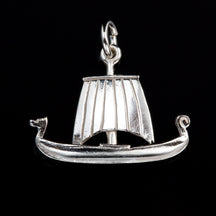 Load image into Gallery viewer, Viking Ship Charm