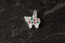 Load image into Gallery viewer, Enamelled sheep charm