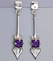 Load image into Gallery viewer, Glasgow Girls Earrings with Amethyst