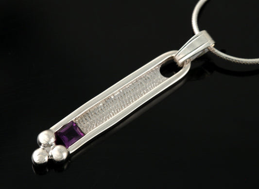 Glasgow Girls Pendant with Amethyst