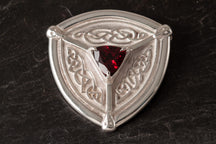 Load image into Gallery viewer, St Ninian's Isle Brooch set with Garnet