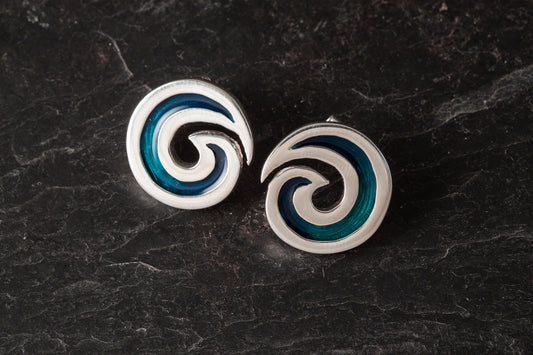 Seascape Round Wave earrings