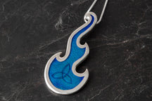 Load image into Gallery viewer, Celtic Fire Large Flame  Pendant
