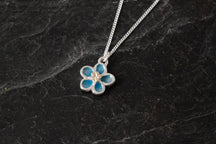 Load image into Gallery viewer, Forget me Not Enamelled Pendant