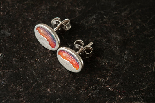 Foula oval mini studs
