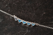 Load image into Gallery viewer, Peerie Smoorikin Bracelet with 5 Hearts