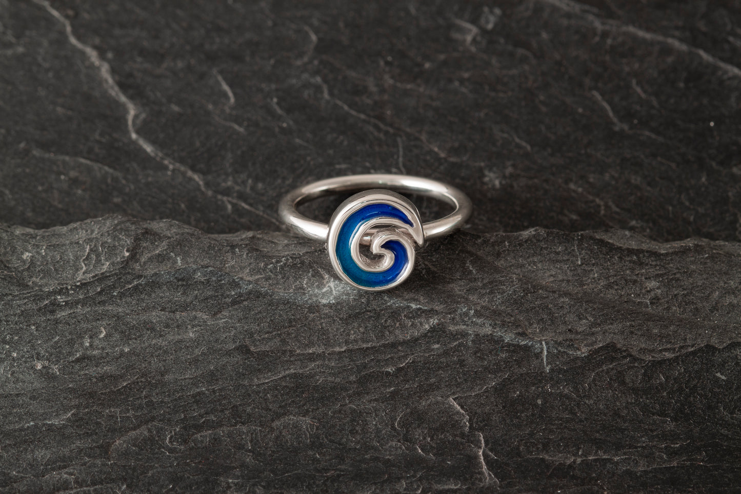 Seascape mini wave ring