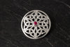 Celtic Brooch set with Ruby