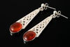 Celtic Amber Earrings
