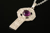 Celtic Cross Amethyst Pendant