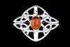 Celtic Amber Brooch