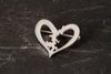 Heart of Shetland open heart brooch