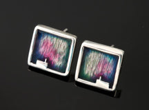 Load image into Gallery viewer, Mirrie Dancers Small Square Earrings