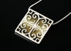 Fara large square pendant