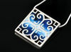 Fara large square pendant