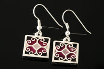 Load image into Gallery viewer, Fara square drop earrings