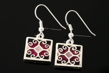 Load image into Gallery viewer, Fara square drop earrings